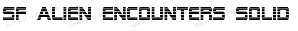 SF Alien Encounters Solid字体转换